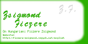 zsigmond ficzere business card